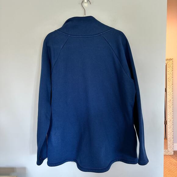 Athleta Navy Asymmetrical Zip Pullover Sweatshirt - Picture 13 of 13